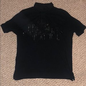 Polo Ralph Lauren Black Polo Shirt 10 L